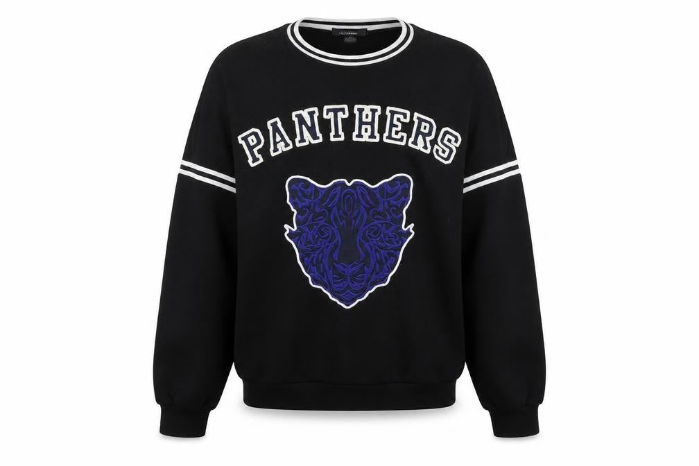 Primark Womens Black   Pullover Jumper Size S  - panthers