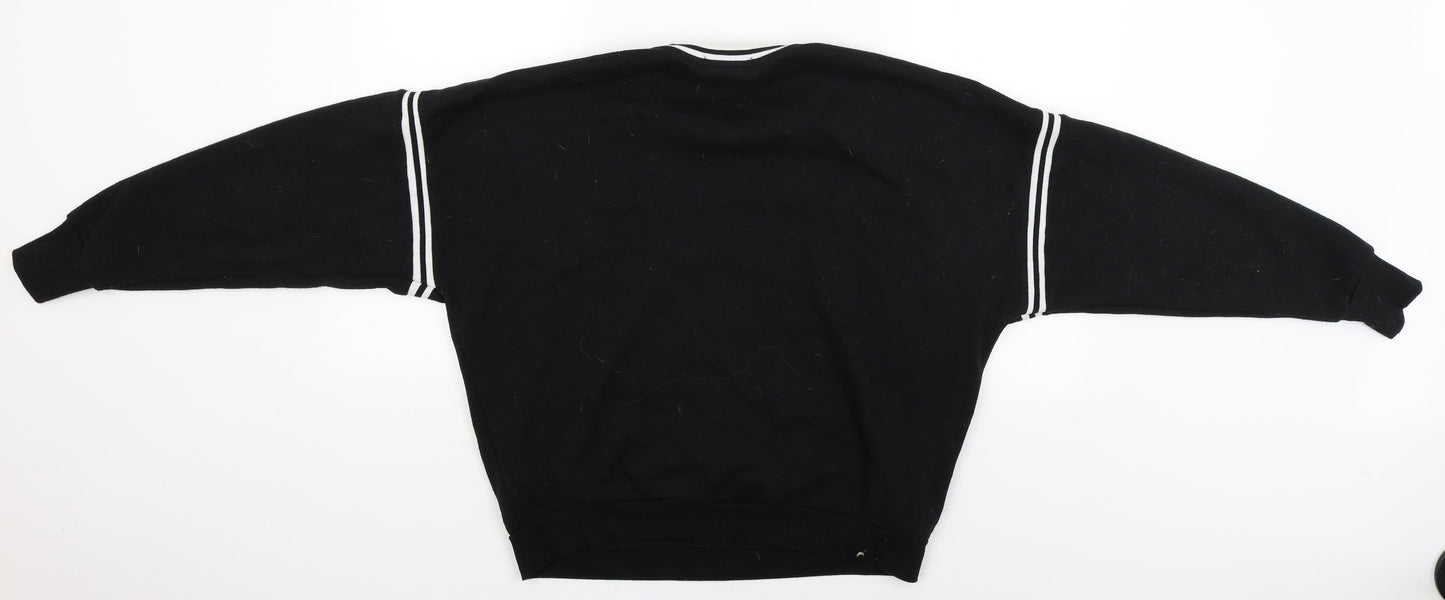 Primark Womens Black   Pullover Jumper Size S  - panthers