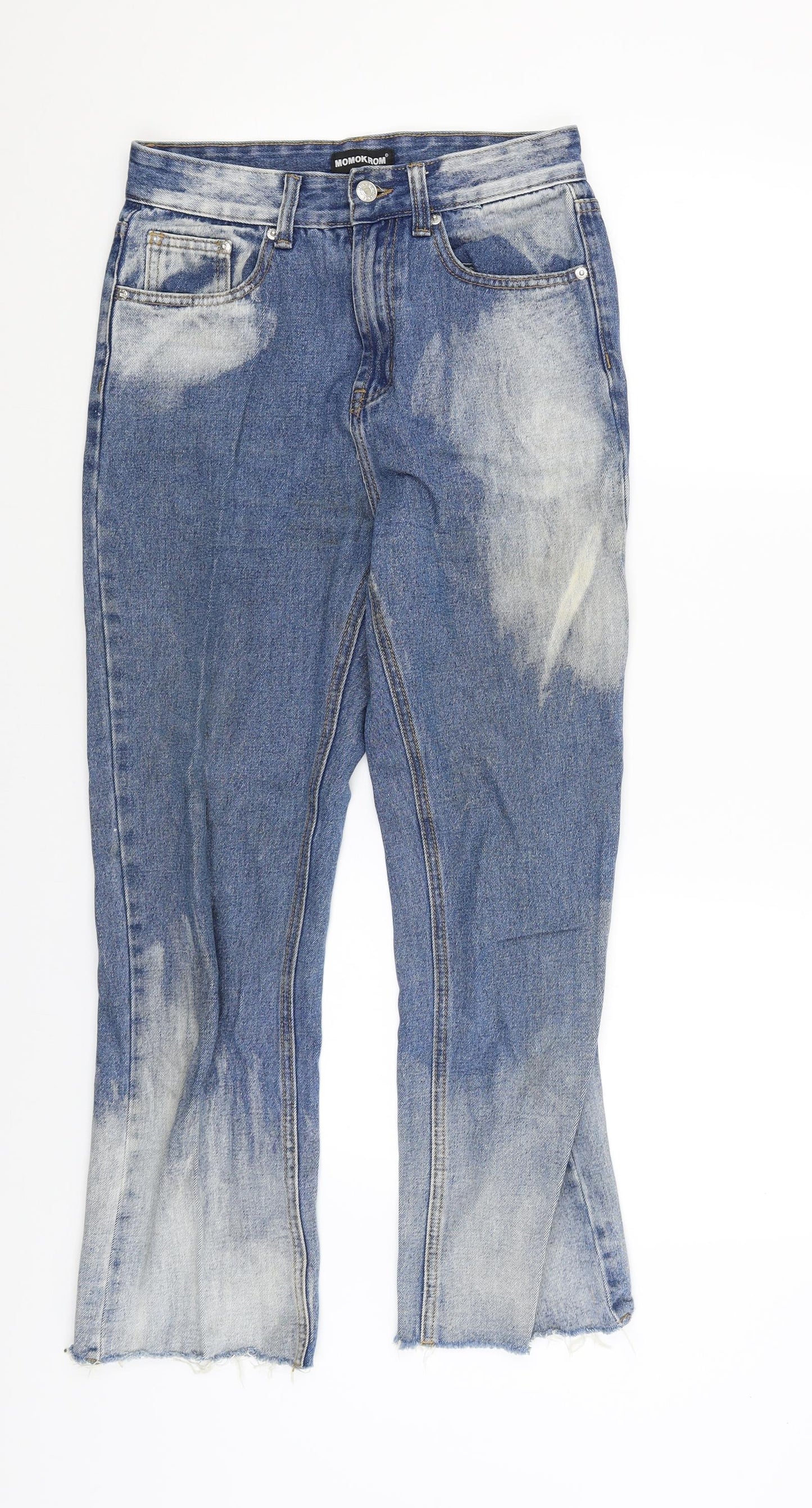 MOMOKROM Womens Blue   Straight Jeans Size 8 L26.5 in