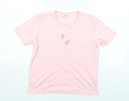 Tagg Womens Pink   Basic T-Shirt Size M