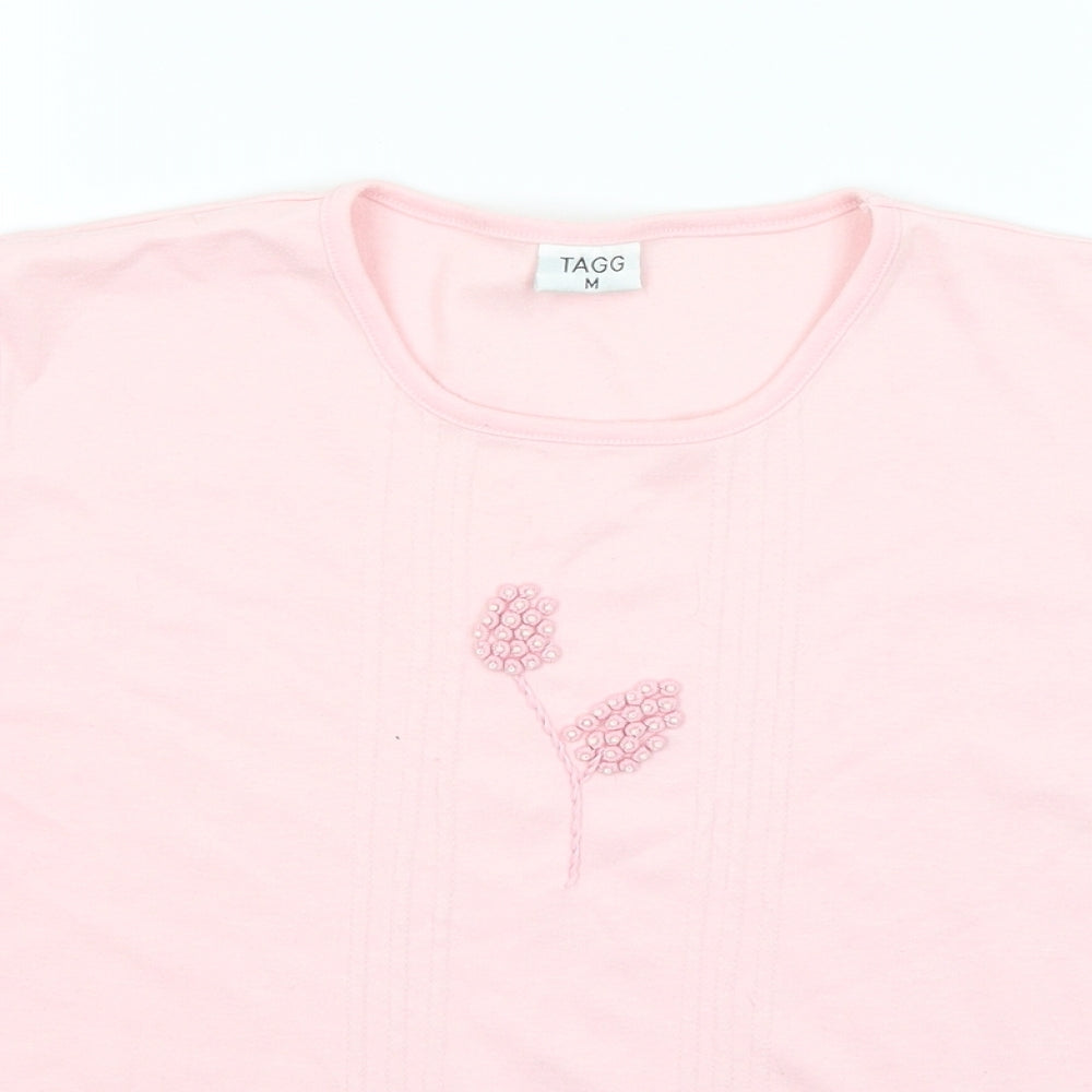 Tagg Womens Pink   Basic T-Shirt Size M