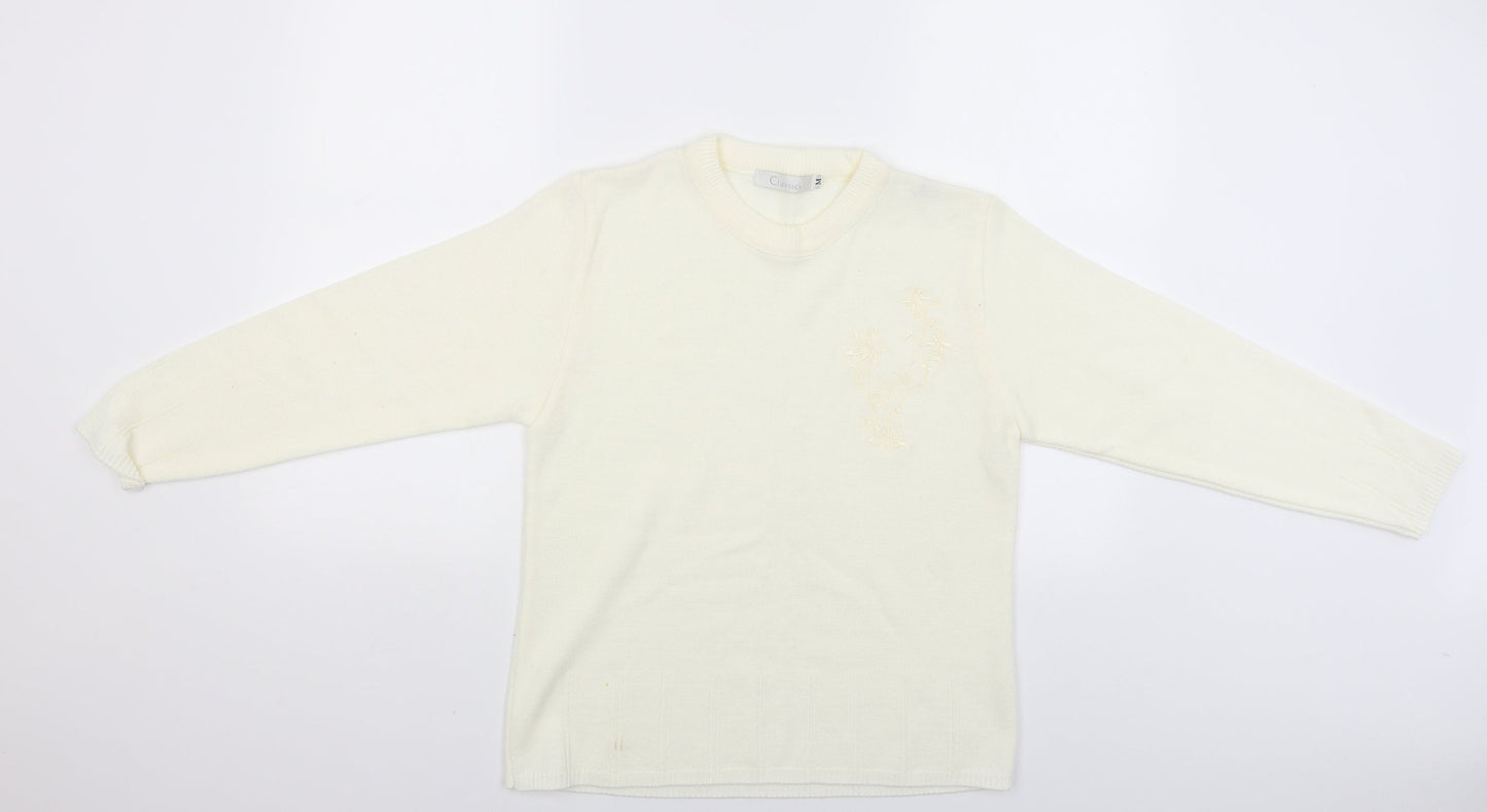 Classics Womens Beige   Pullover Jumper Size M