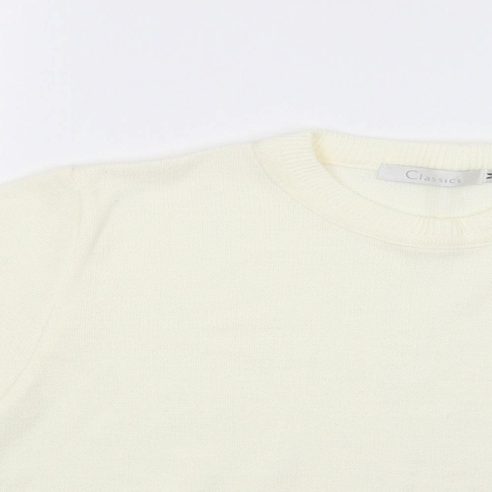 Classics Womens Beige   Pullover Jumper Size M