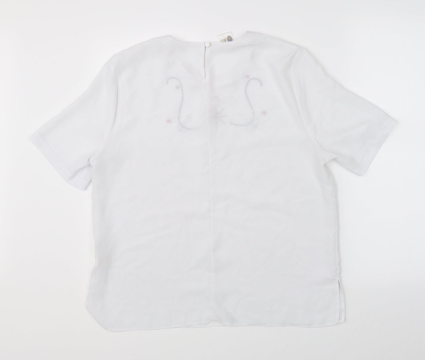 Your Sixth Sense Womens White   Basic Blouse Size 14