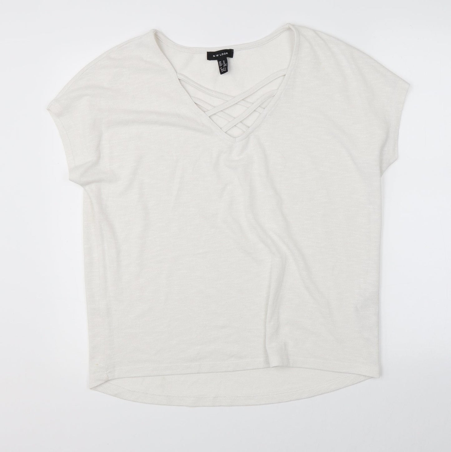 New Look Womens White   Basic Blouse Size M