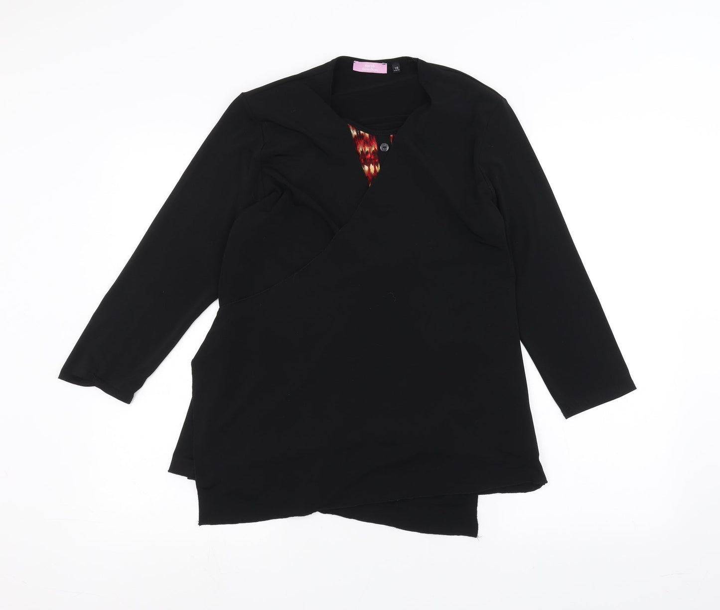 sarah hamilton Womens Black   Cardigan Jumper Size 16