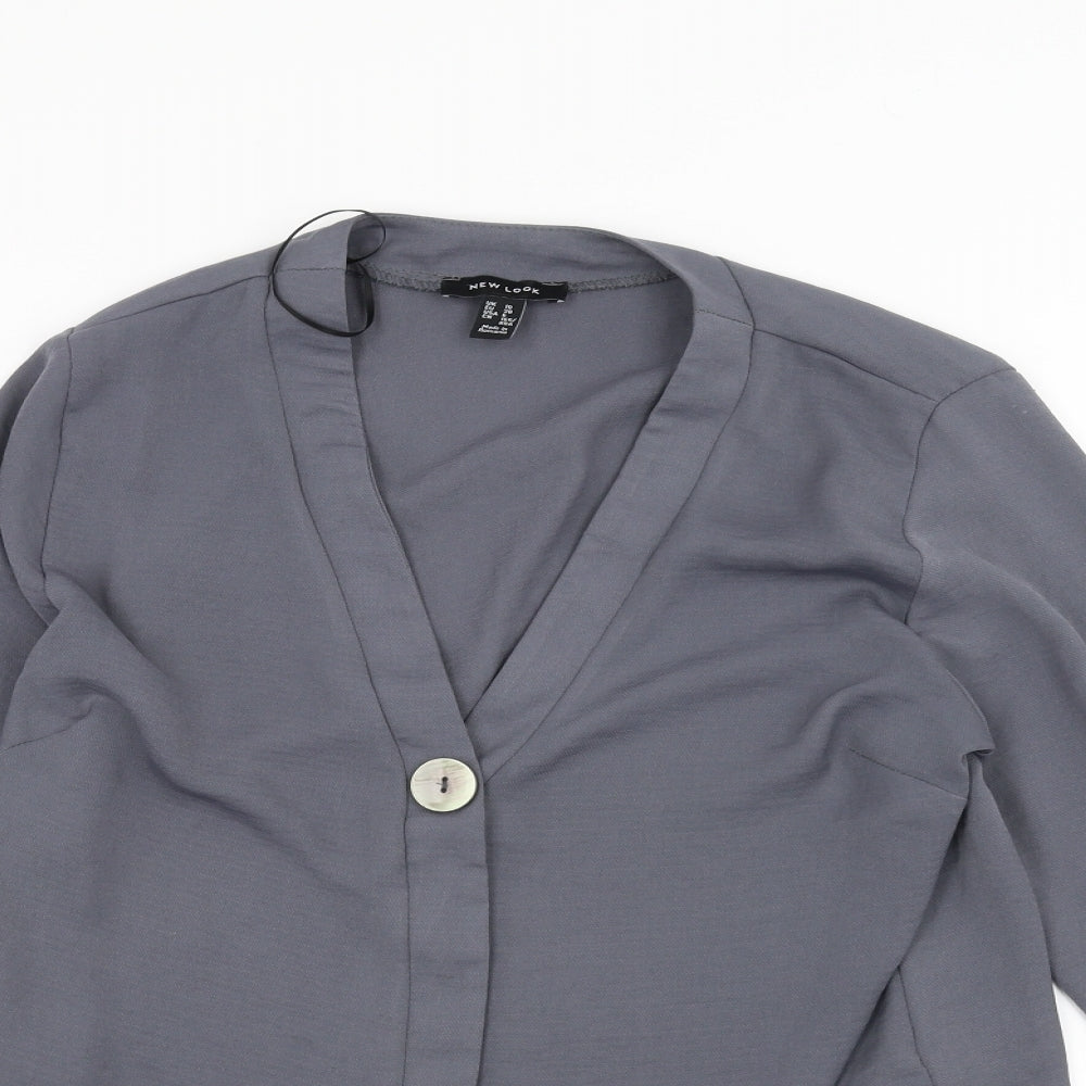 New Look Womens Grey   Jacket Coatigan Size 10