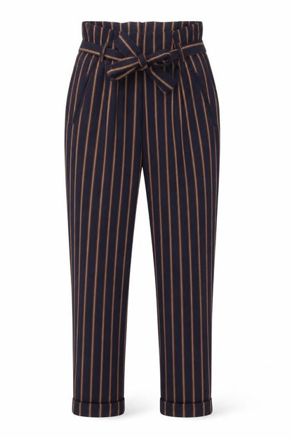 Zara Womens Blue Striped  Trousers  Size S L25 in