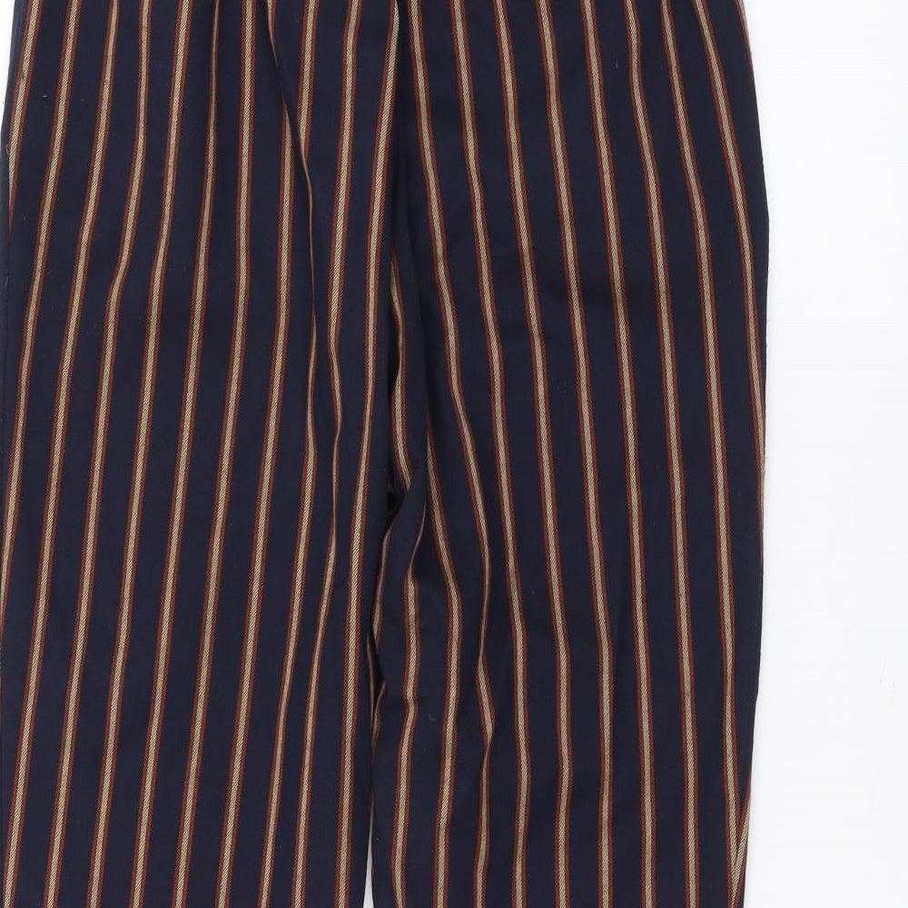 Zara Womens Blue Striped  Trousers  Size S L25 in