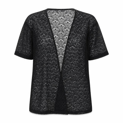 Front view of Atmosphere women’s black jacket coatigan, size S