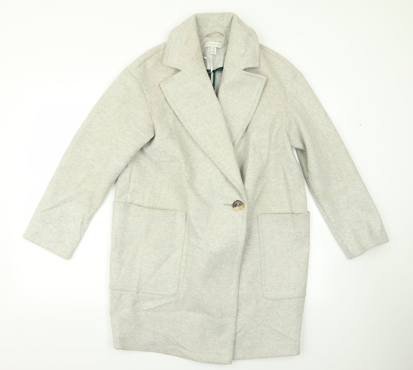 Topshop Womens Grey   Jacket  Size 6