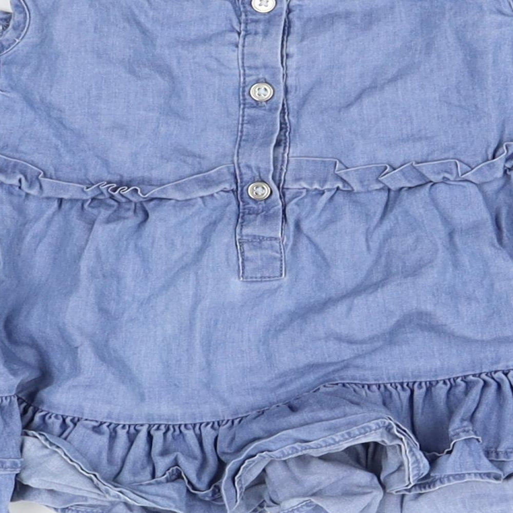 Very Girls Blue   Pinafore/Dungaree Dress  Size 12-18 Months