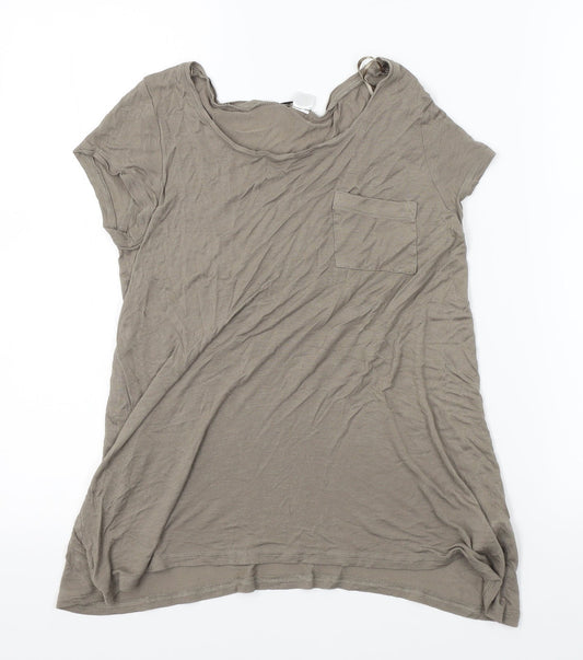 H&M Womens Grey   Basic T-Shirt Size S