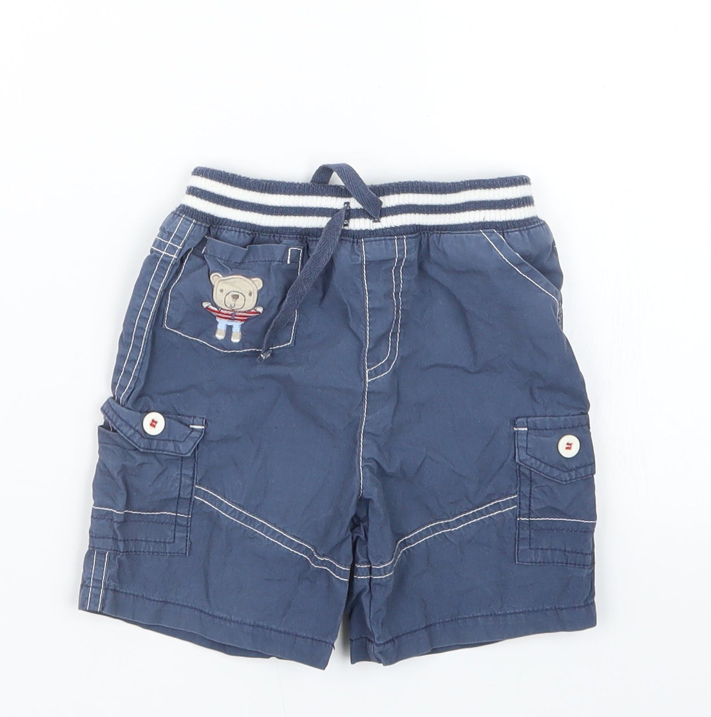 TU Boys Blue   Cropped Trousers Size 9-12 Months