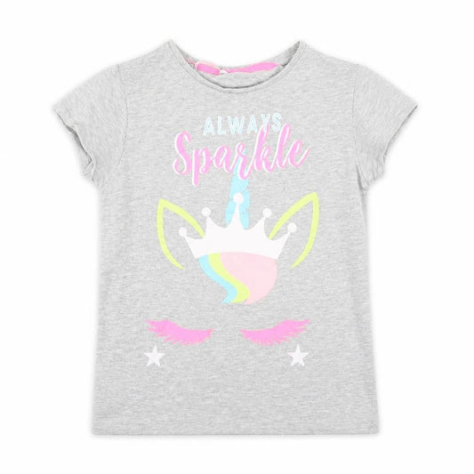 Pep&Co Girls Grey   Basic T-Shirt Size 8-9 Years
