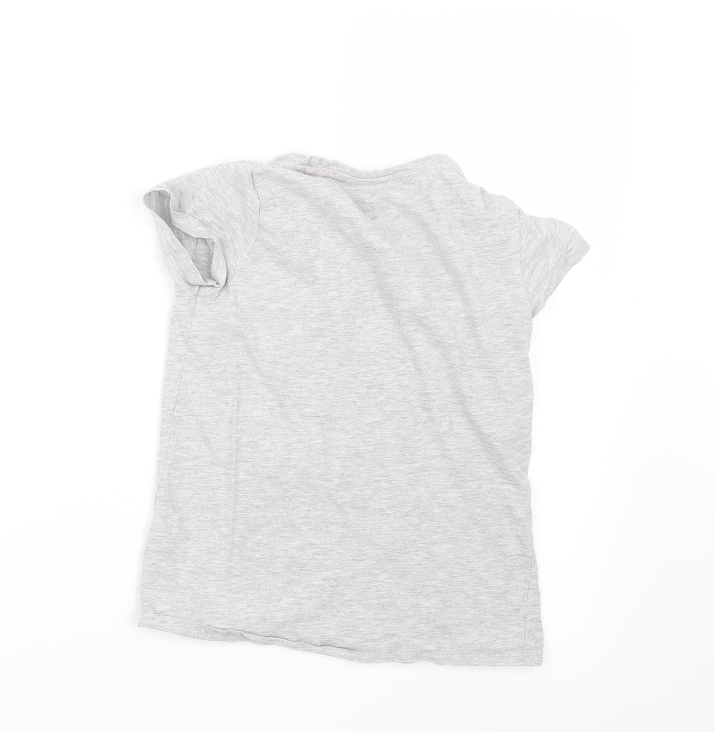 Pep&Co Girls Grey   Basic T-Shirt Size 8-9 Years