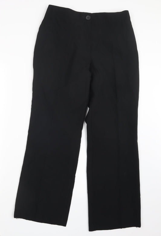 Marks and Spencer Womens Black   Trousers  Size 12 L28 in