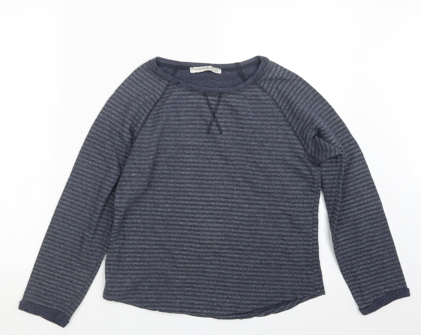 Atmosphere Womens Blue Striped  Pullover Jumper Size 10