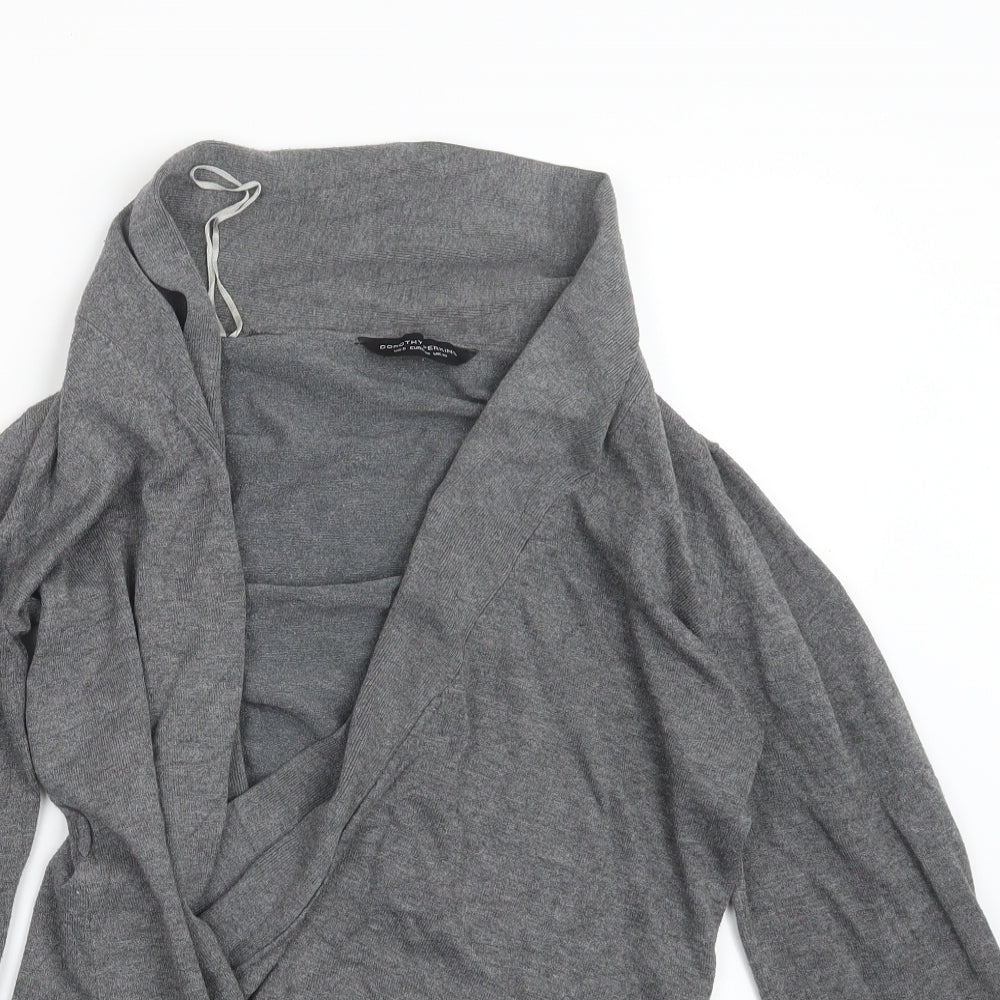 Dorothy Perkins Womens Grey   Cape Jumper Size 10