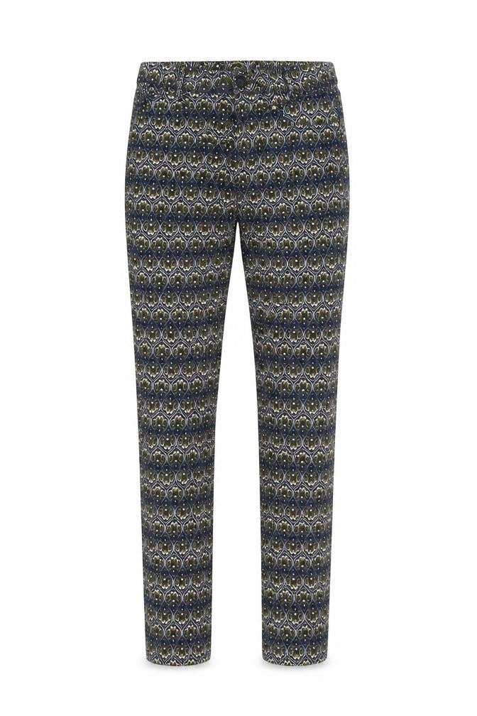 H&M Womens Blue Paisley  Trousers  Size 8 L30 in