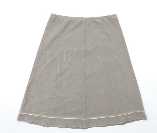 Preworn Womens Grey   A-Line Skirt Size 14