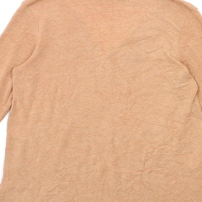 River Island Womens Orange  Knit Pullover Jumper Size 10