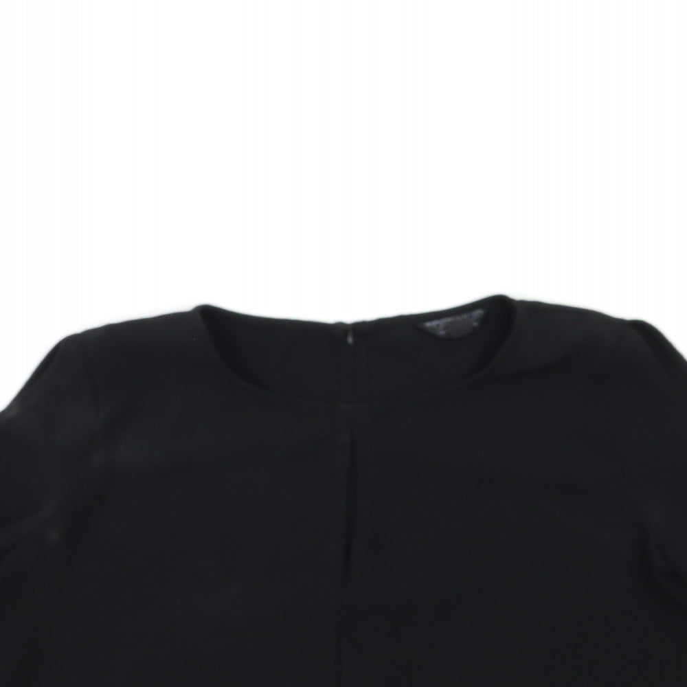 Topshop Womens Black   Basic T-Shirt Size 10
