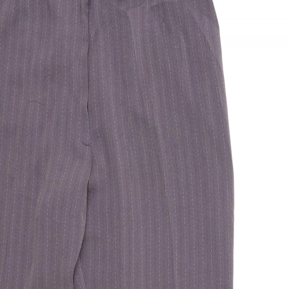 Preworn Womens Purple Striped  Trousers  Size 36 in L28 in