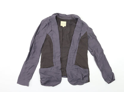 Additional front view of Silence + Noise women’s grey jacket blazer, size XS