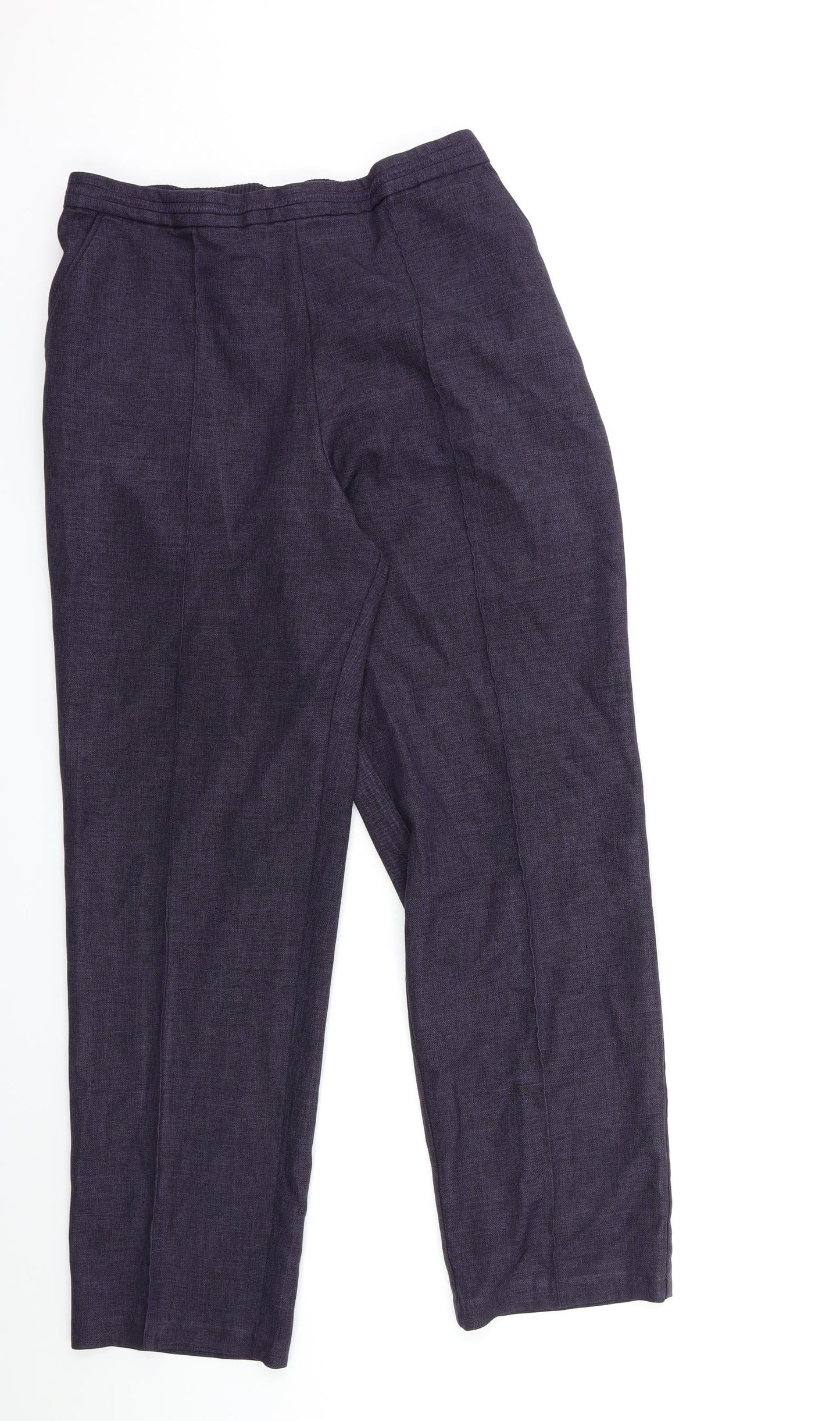 Preworn Womens Purple  Rayon Trousers  Size 28 in L28 in