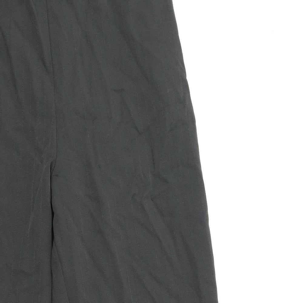 Preworn Womens Grey Striped  Trousers  Size 28 in L25 in