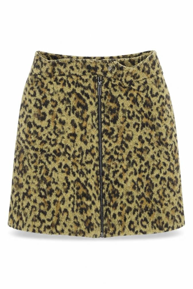 Next Womens Brown Animal Print  Skater Skirt Size 10