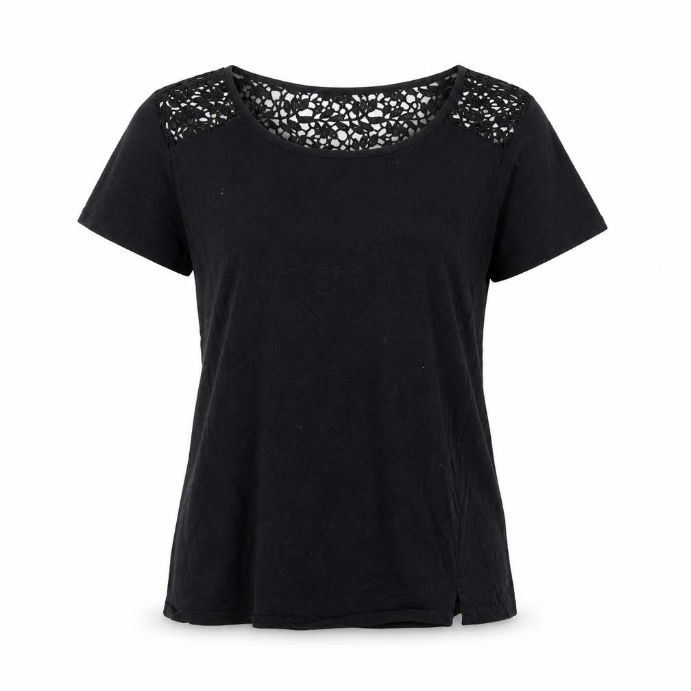 Primark Womens Black  Jersey Basic T-Shirt Size 6