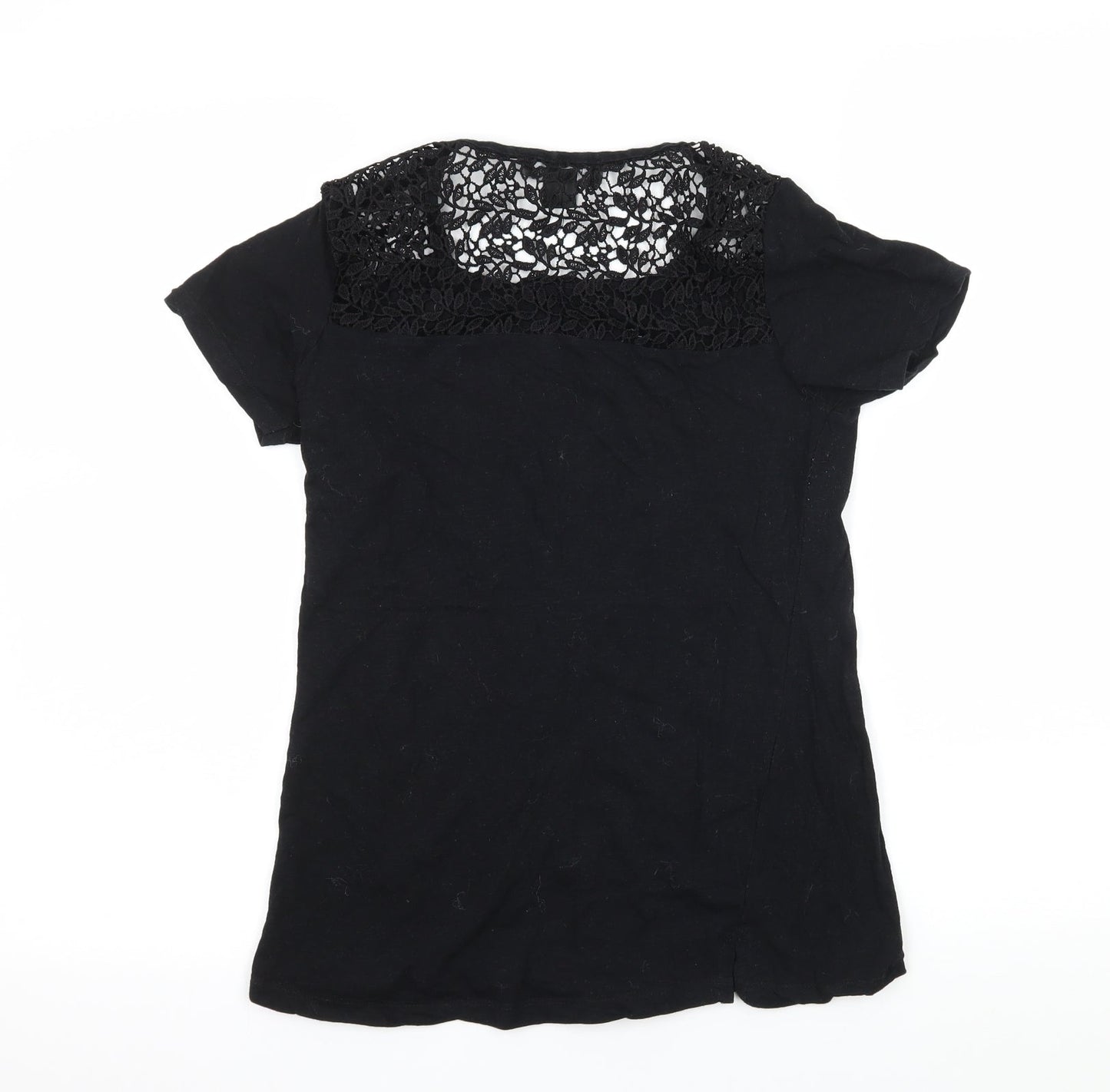 Primark Womens Black  Jersey Basic T-Shirt Size 6