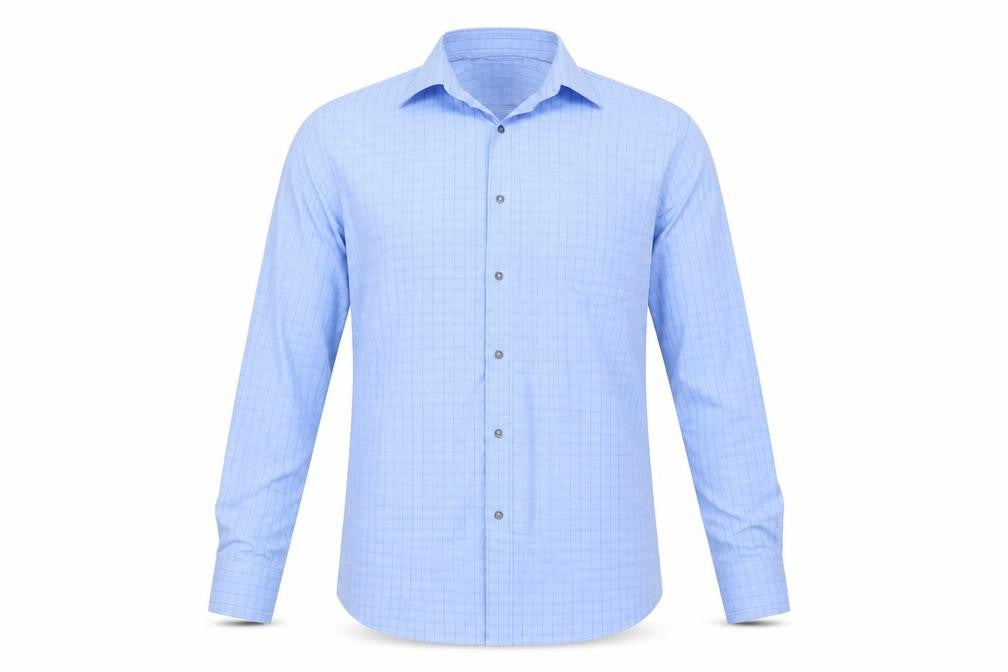 NEXT Mens Blue Check   Button-Up One Size