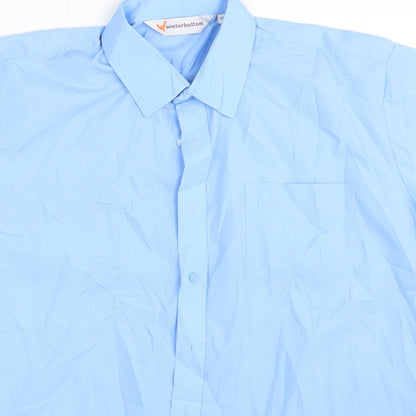 Winterbottom Mens Blue    Button-Up One Size