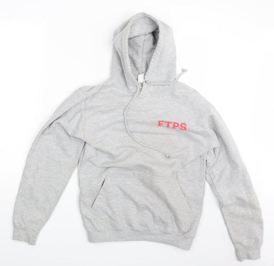 Justhoods Mens Grey   Pullover Hoodie Size S  - FTPS