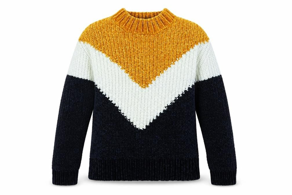 Primark Womens Multicoloured Argyle/Diamond  Pullover Jumper Size 6  - Size 6-8