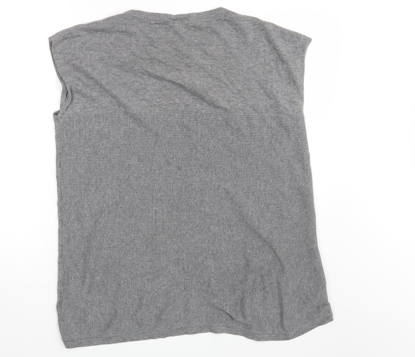 Warehouse Womens Grey   Basic T-Shirt Size 14