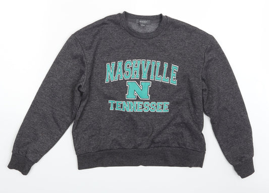 Primark Womens Grey   Pullover Sweatshirt Size 6