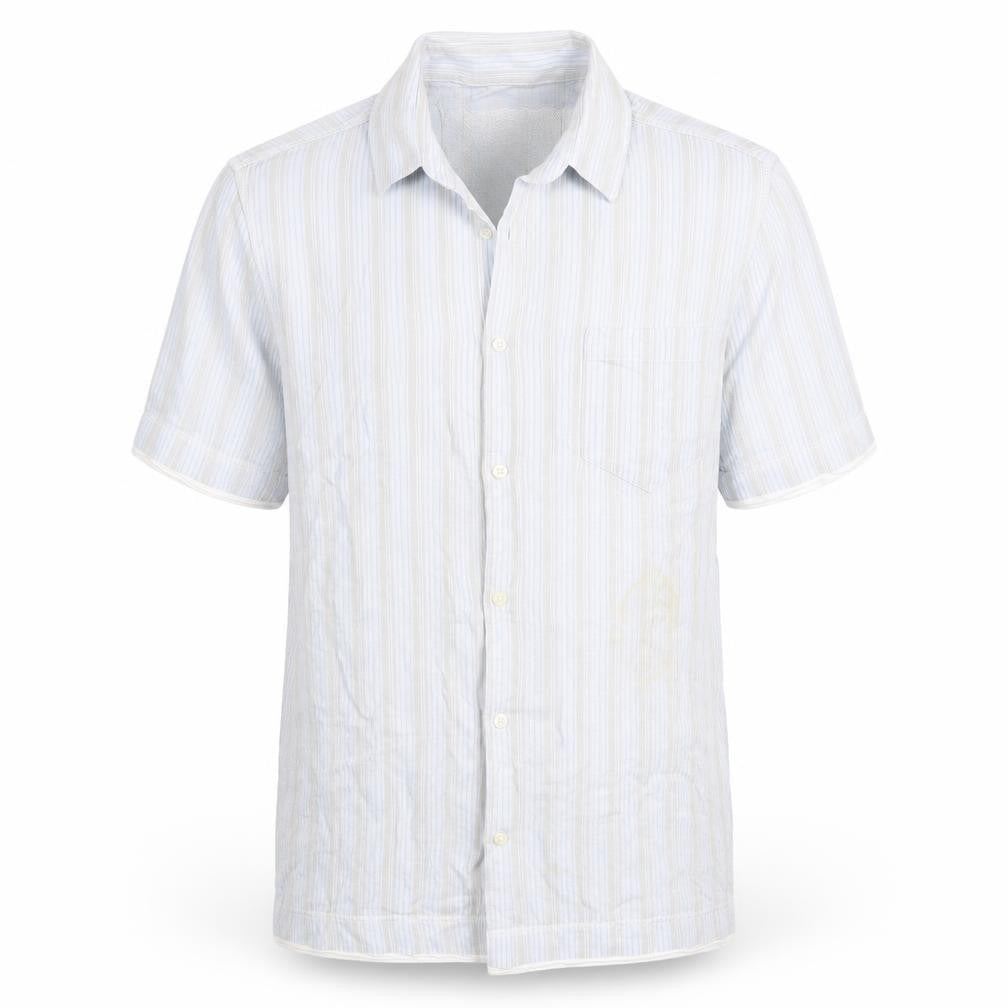 NEXT Mens Blue Striped   Button-Up Size M