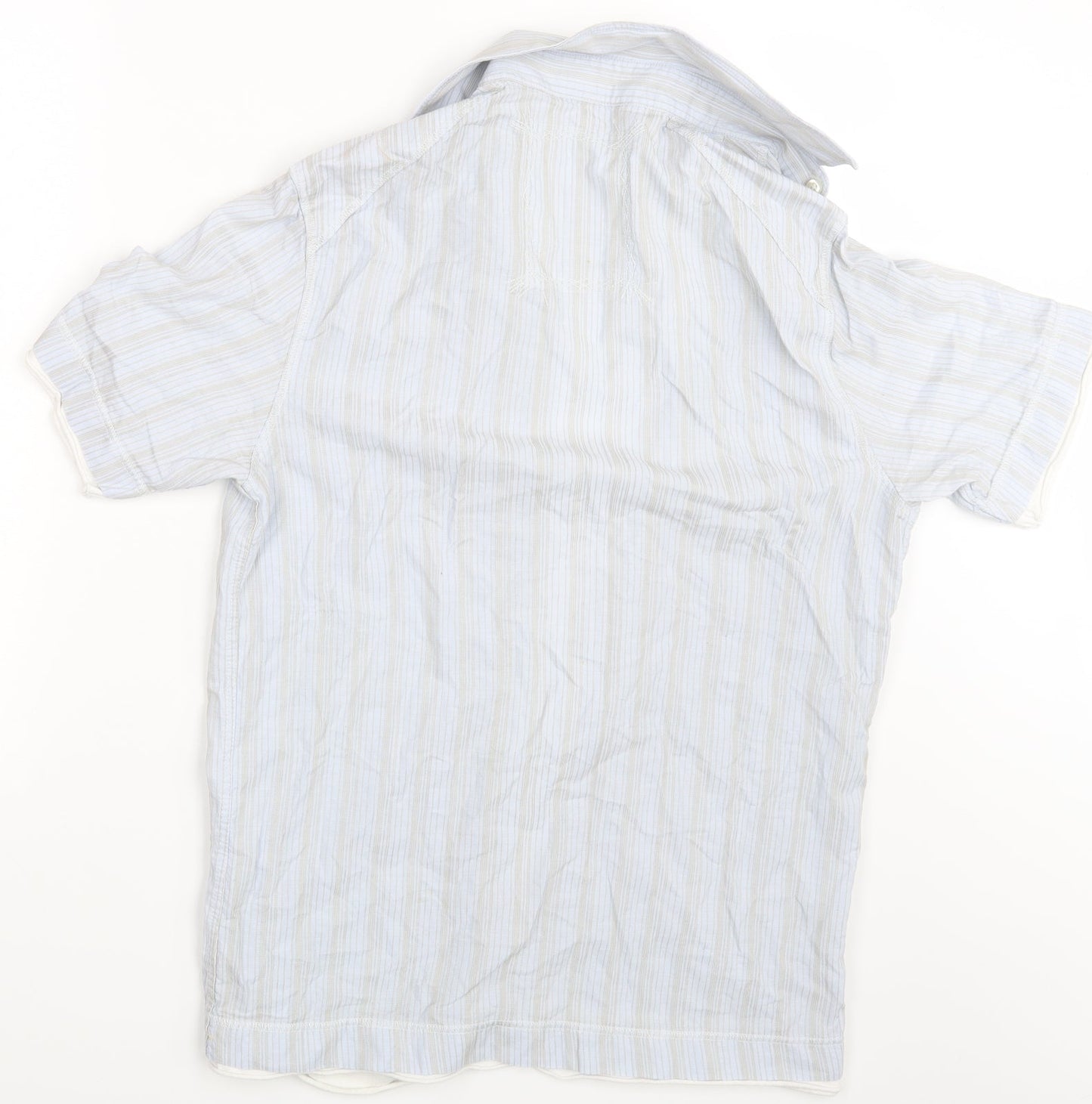 NEXT Mens Blue Striped   Button-Up Size M
