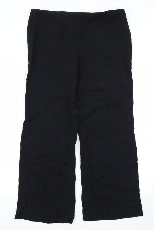 Marks & Spencer Womens Black   Trousers  Size 14 L25 in