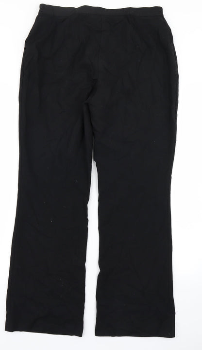 St Michael Womens Black Trousers Size 14 L26 in