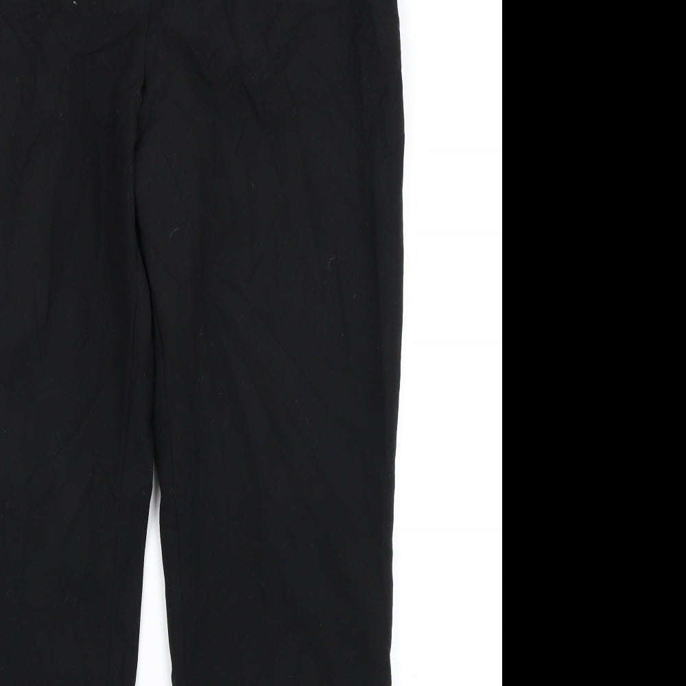 St Michael Womens Black   Trousers  Size 14 L26 in