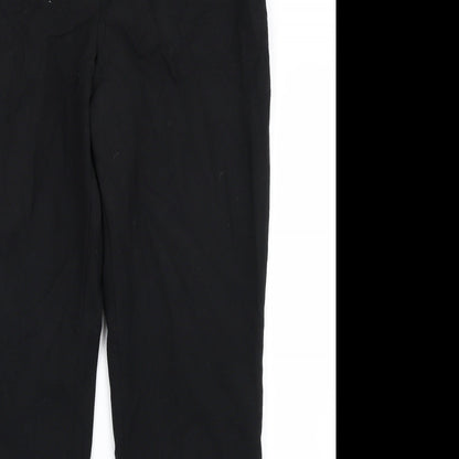 St Michael Womens Black Trousers Size 14 L26 in