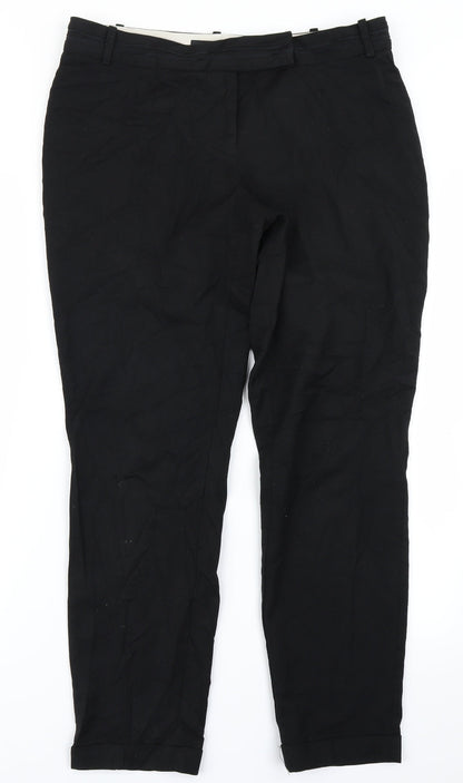 Next Womens Black   Trousers  Size 12 L26 in