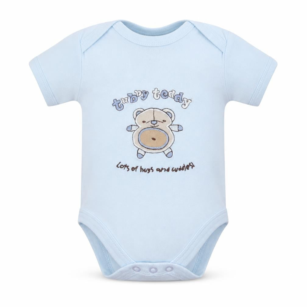 tubby teddy & co Boys Blue   Romper One-Piece Size 0-3 Months  - Bear
