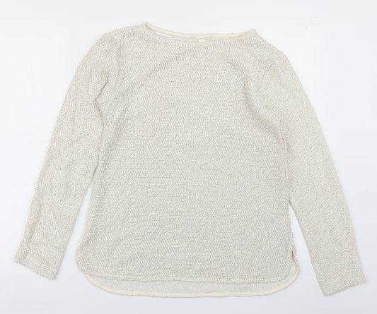 H&M Womens White   Pullover Jumper Size XS