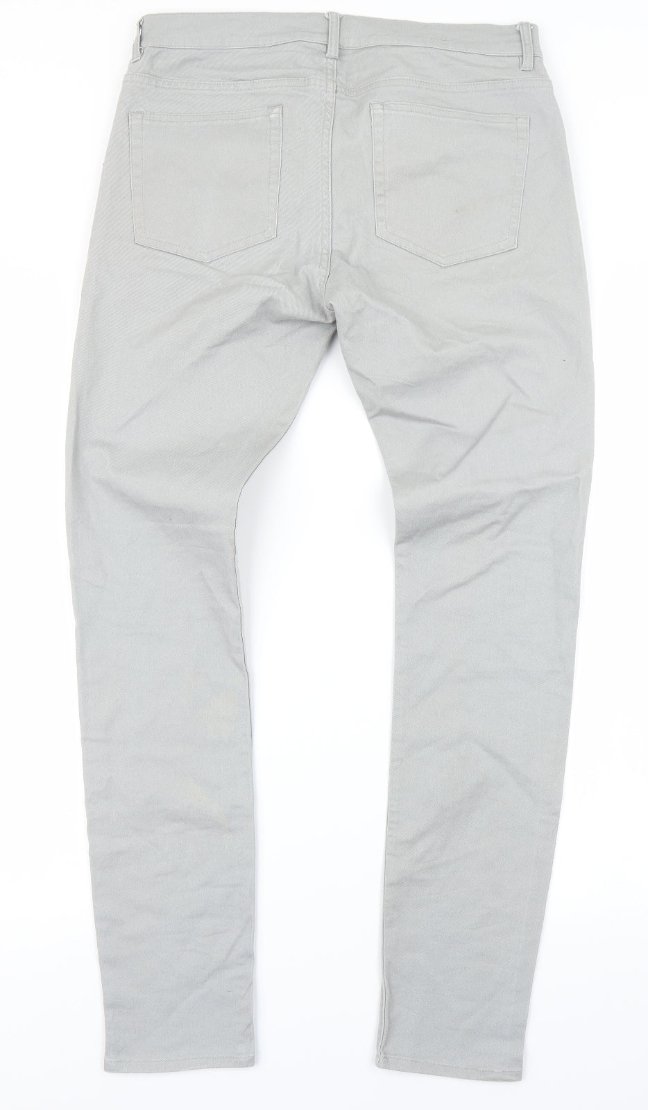 H&M Womens Grey  Denim Skinny Jeans Size 32 in L30 in